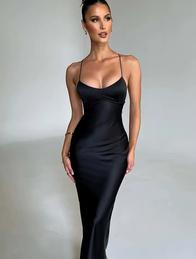Robe sirène en satin