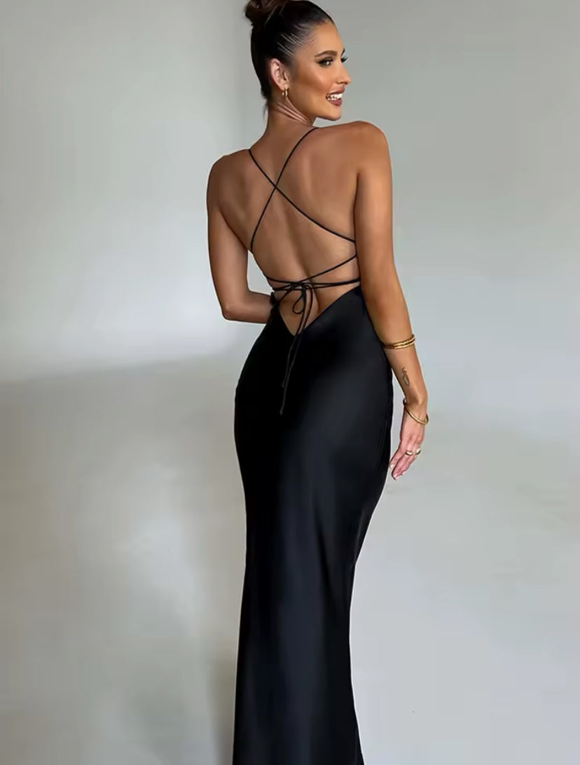 Robe sirène en satin