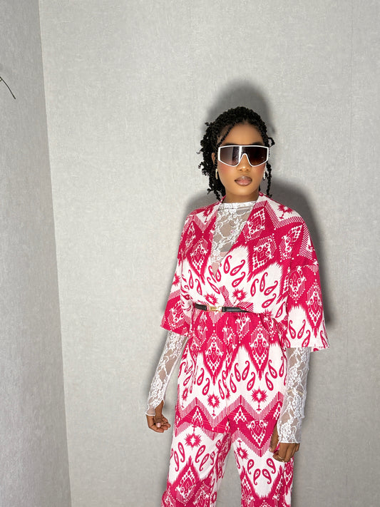 Ensemble Kimono à Motif